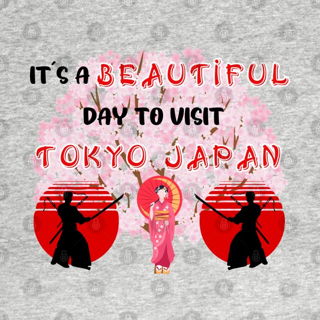 Travel to beautiful Tokyo in Japan. Gift ideas for the travel enthusiast available on t-shirts, stickers, mugs, and phone cases, among other things. by Papilio Art